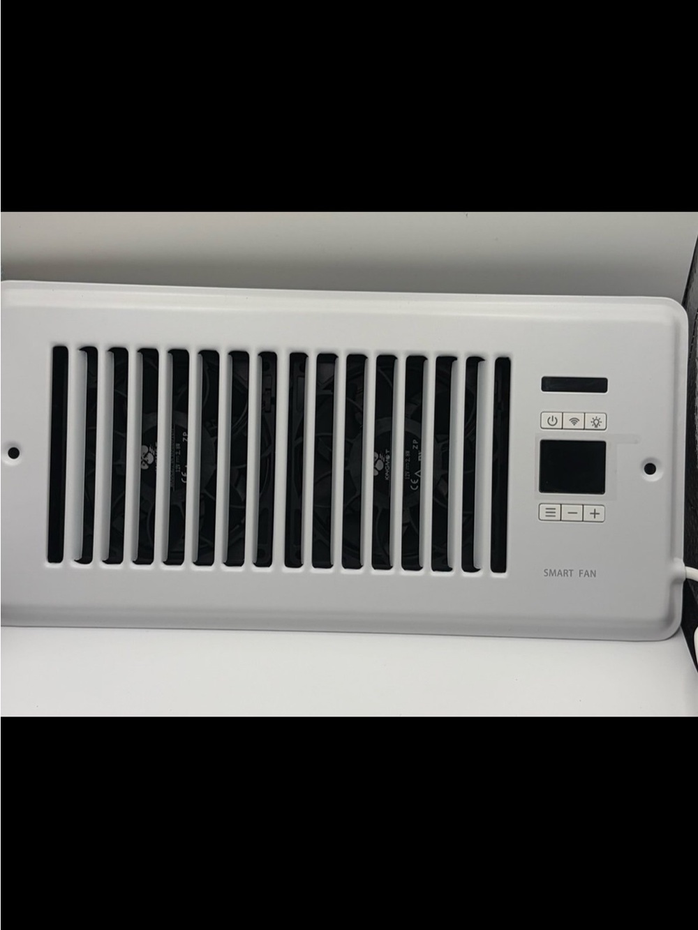 Smart Fan White Panel Fan with Digital Controls